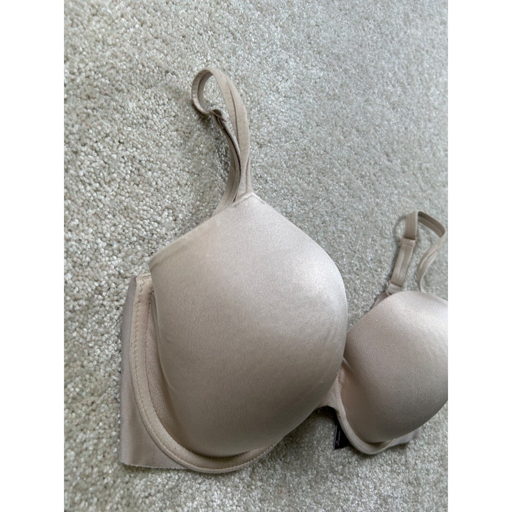 Victorias Secret Womens Size 34D Beige Lined Perfect Coverage - Picture 2 of 10